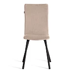 Стул обеденный La Rousse, флок, бежевый/черный, 7, 49х50х93 | изображение 3