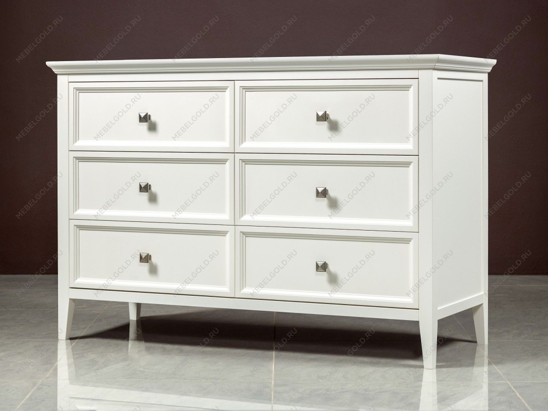 Комод большой 6 ящиков Manhattan (Молочный) | изображение 4