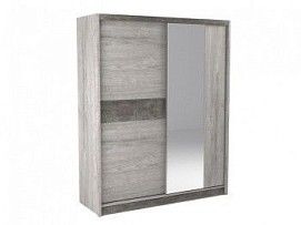 Шкаф-купе 2-х дверный NEW 2200, Денвер (1778*631*2200) Риббек серый, 11721