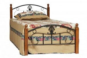 Кровать РУМБА Черный, Коричневый 90х200