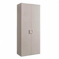 Шкаф 2-х дв. для платья Диора слоновая кость/серебро ДШ2/2