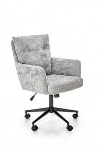 Кресло компьютерное Halmar FLORES (светло-серый/черный)