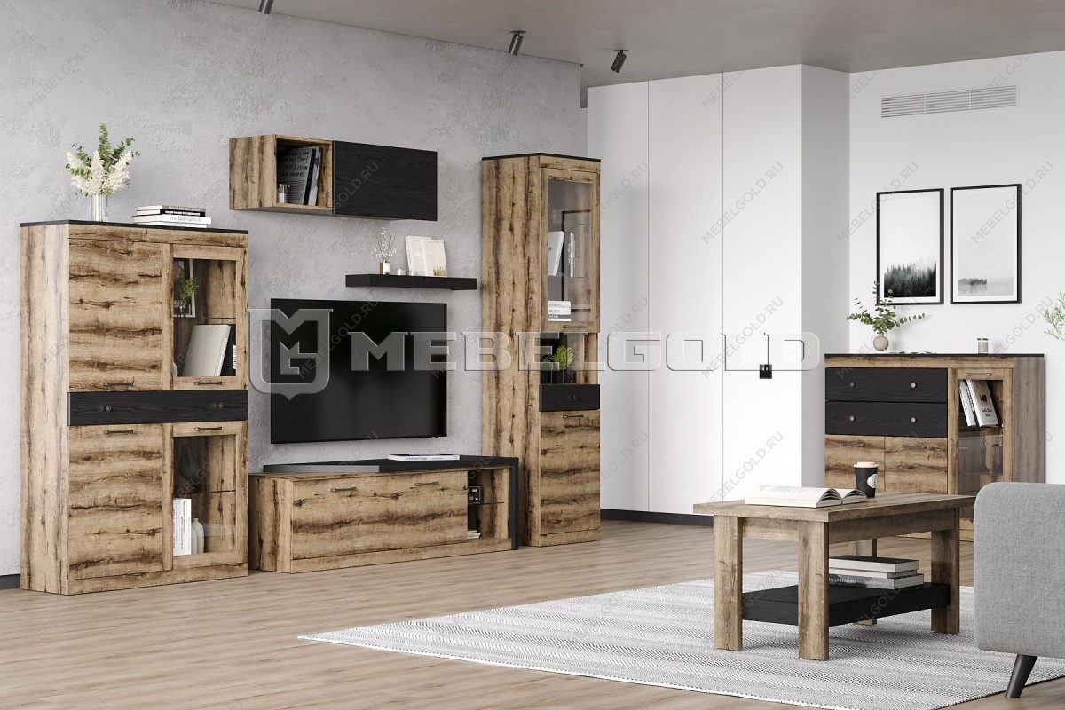 Шкаф с витриной Джаггер 2V2D1S | изображение 4