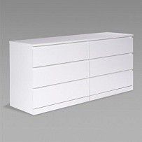 Варма Прайм 6Д комод 160x77x48, белый