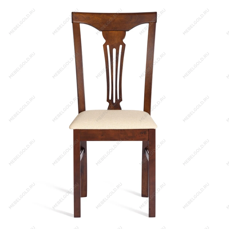 Стул - Гермес/Hermes, дерево гевея, 43х49х94см, Cappuchino, ткань бежевая (S178-4) | изображение 4