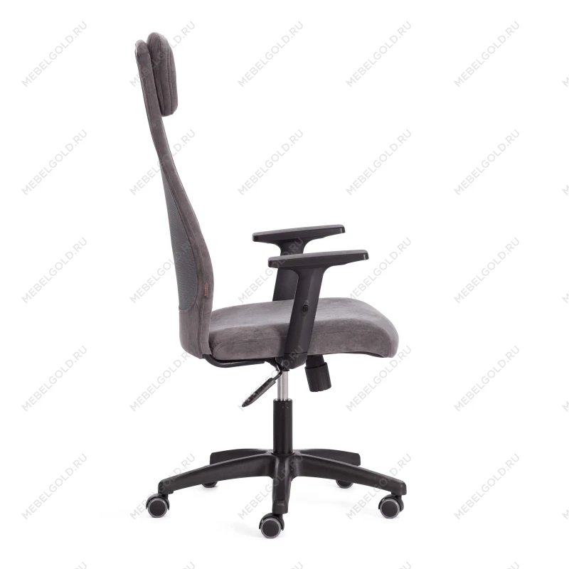 Кресло PROFIT PLT, флок/ткань, серый, 29/W-12 | изображение 1