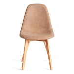 Стул CINDY SOFT (mod. C1021F1-1), фактурный велюр/дерево бук, 55 х 48 х 83 см, Бежевый LY1701-4 / натуральный | изображение 4