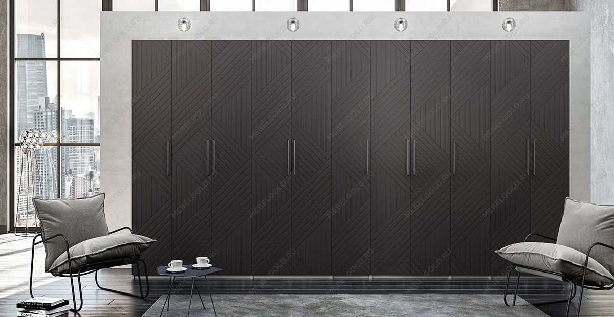 Шкаф Отис МН-039-06 П5 с фасадом МДФ (графит) | изображение 2