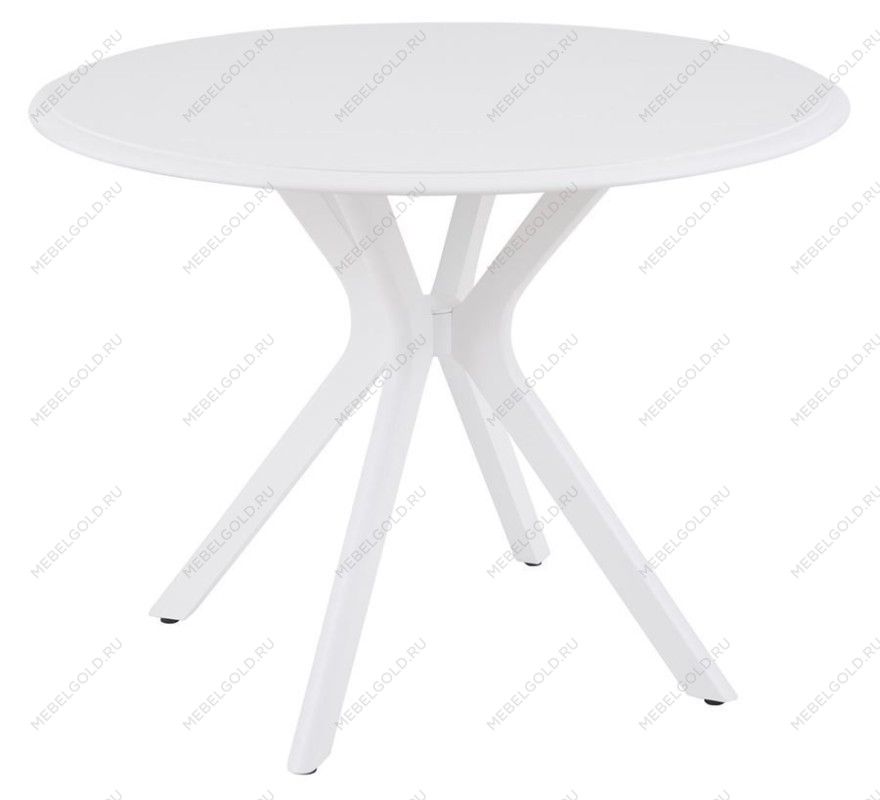 Стол Пекин не раздвижной (1000*1000/цвет столешницы Белый/цвет ножек Белый)