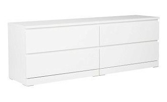 МАЛЬМ / VARMA Комод ИКЕА / IKEA 4D, 160x54x40, пигмент, белый