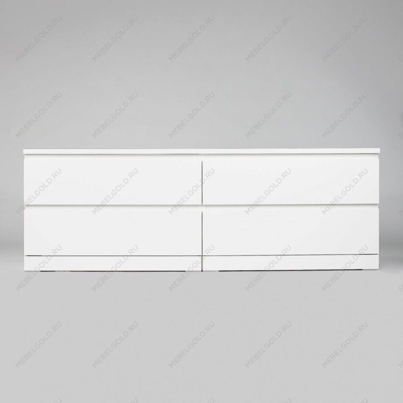 МАЛЬМ / VARMA Комод ИКЕА / IKEA 4D, 160x54x40, пигмент, белый | изображение 2