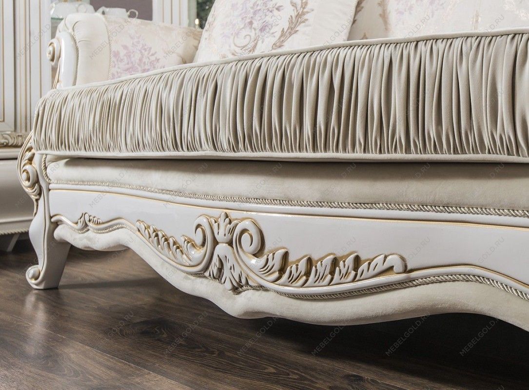 Диван Алсу 3х местный белый глянец | изображение 5