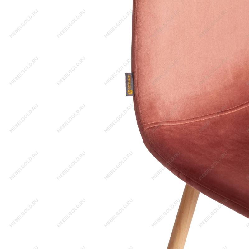 Стул BREEZE (mod. JSC-58), Велюр/металл, 44 х 53 х 86 см, Coral (коралловый) HLR44 / натуральный | изображение 7