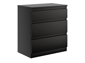 КАСТОР (KULLEN) комод ИКЕА / IKEA 3 ящика Дуб Венге