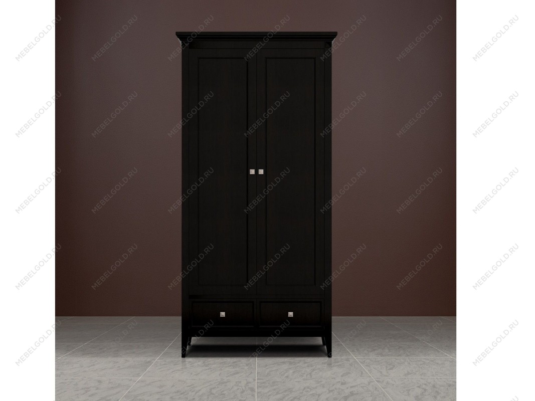 Шкаф двухстворчатый Manhattan (Черный) | изображение 3